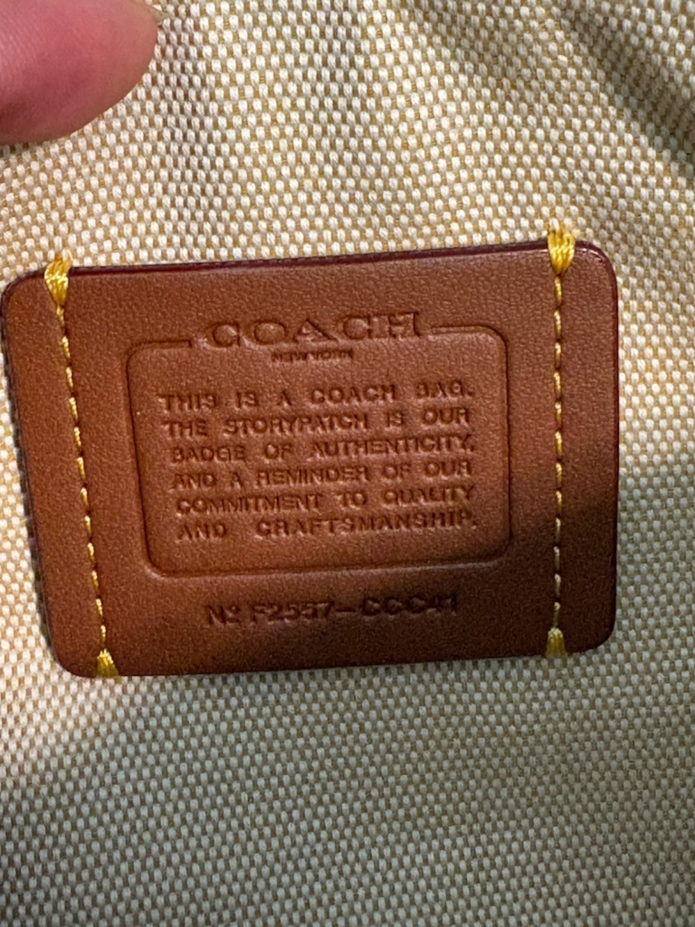 COACH Plaza Bag 22 in Honey Brown - Picture 6 of 6